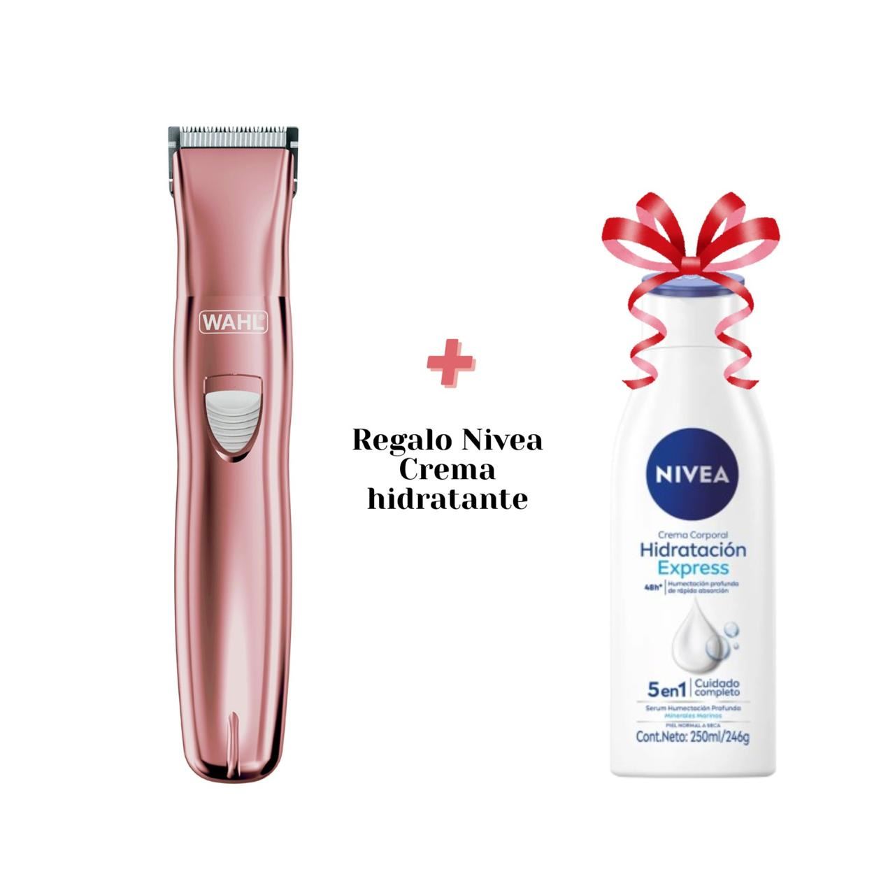 Depiladora Facial Y Corporal Para Dama Wahl Pure Confidence 09865-2908 + regalo Nivea crema hidratante